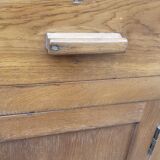 Old Burmese teak bedside table
