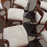 6 Baumann sled chairs