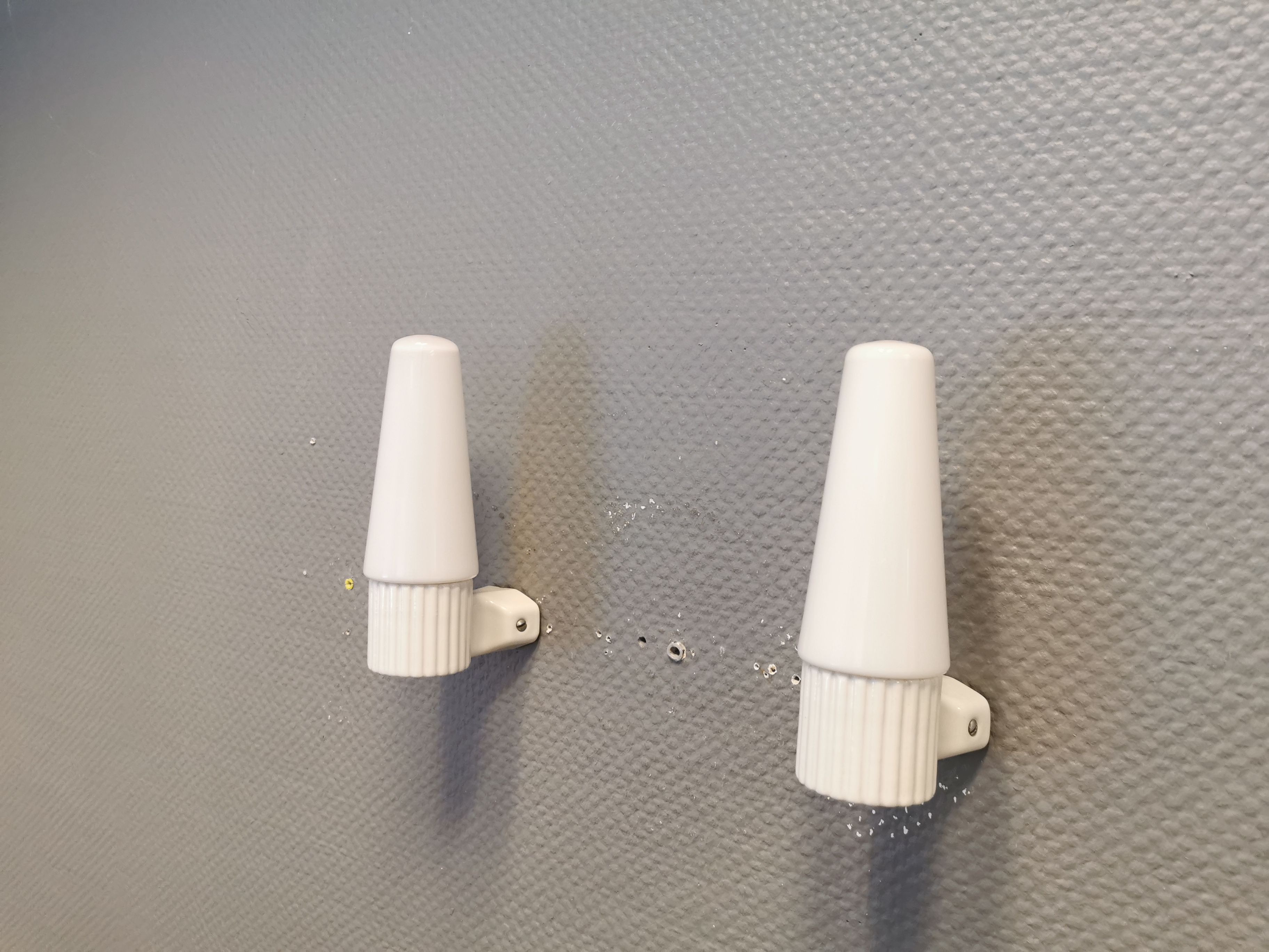 Bathroom/wall lamps, from the 60s, designed by Sigvard Bernadotte, for IFÖ Sweden.