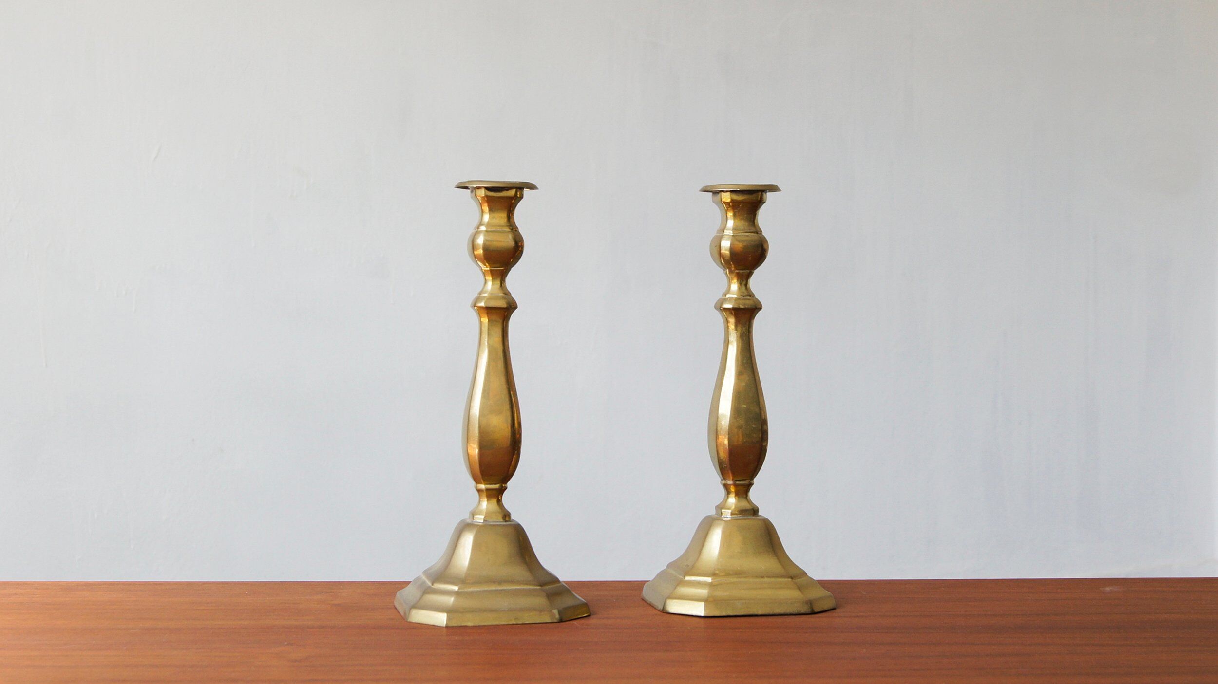 French candleholders, 1960s, set of 2