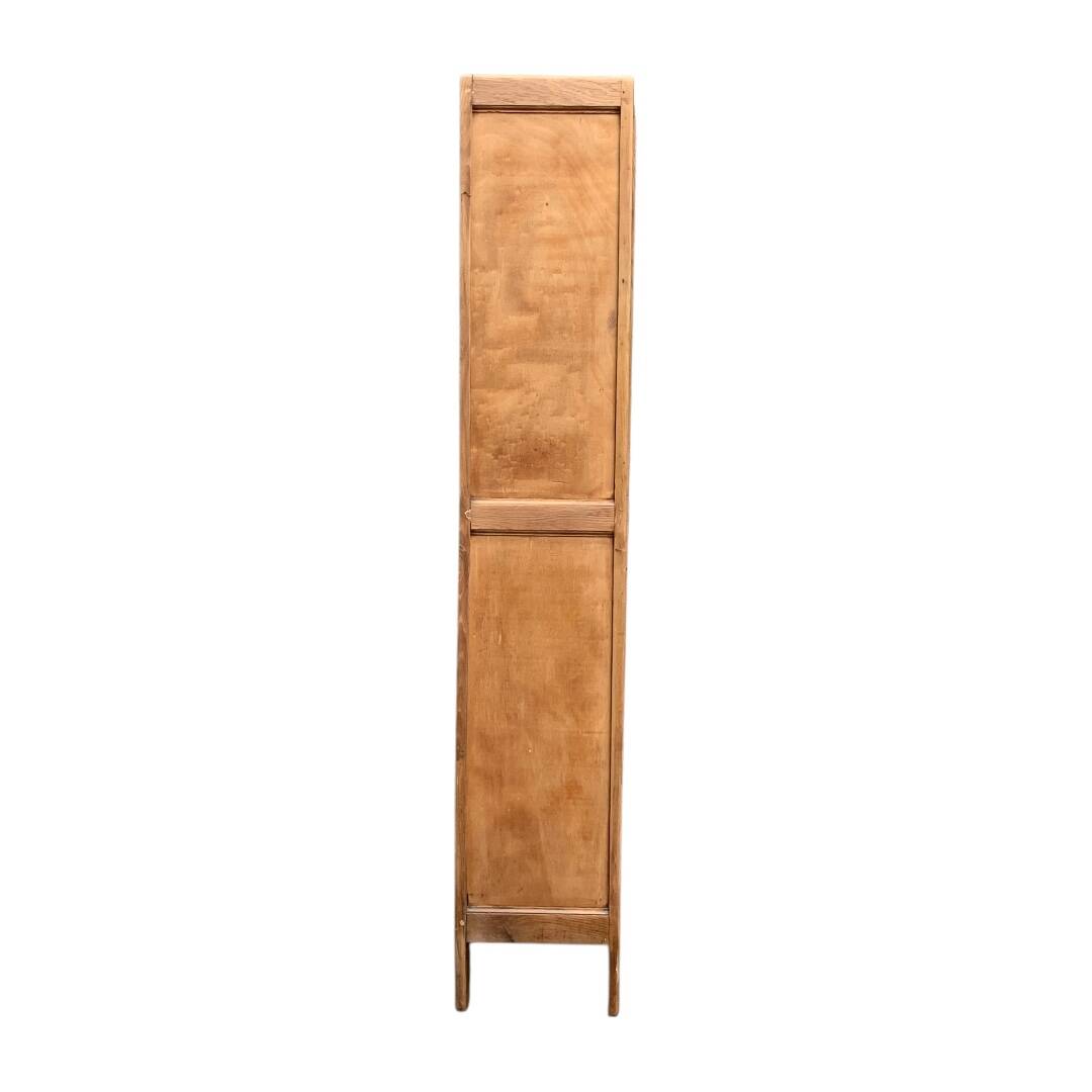 Parisian glass cabinet art deco raw wood