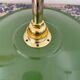 Vintage wall lamp in green enamelled sheet metal electrified to nine
