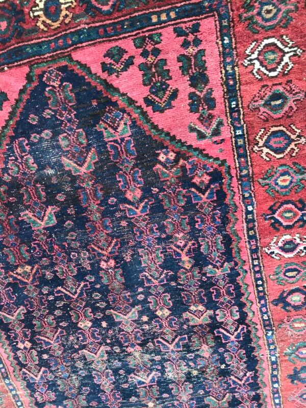 Carpet old Persian Bijar 19th century handmade 110 X 189 CM