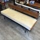 Daybed or Scandinavian bench in teak and steel from the 1970s.