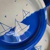 Blue enamelled sheet plates