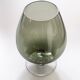 Smoked glass vase, cognac glass shape, c. 1970