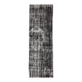 Tapis de couloir turc 3x9 Shabby Chic Noir Gris, 90x277Cm