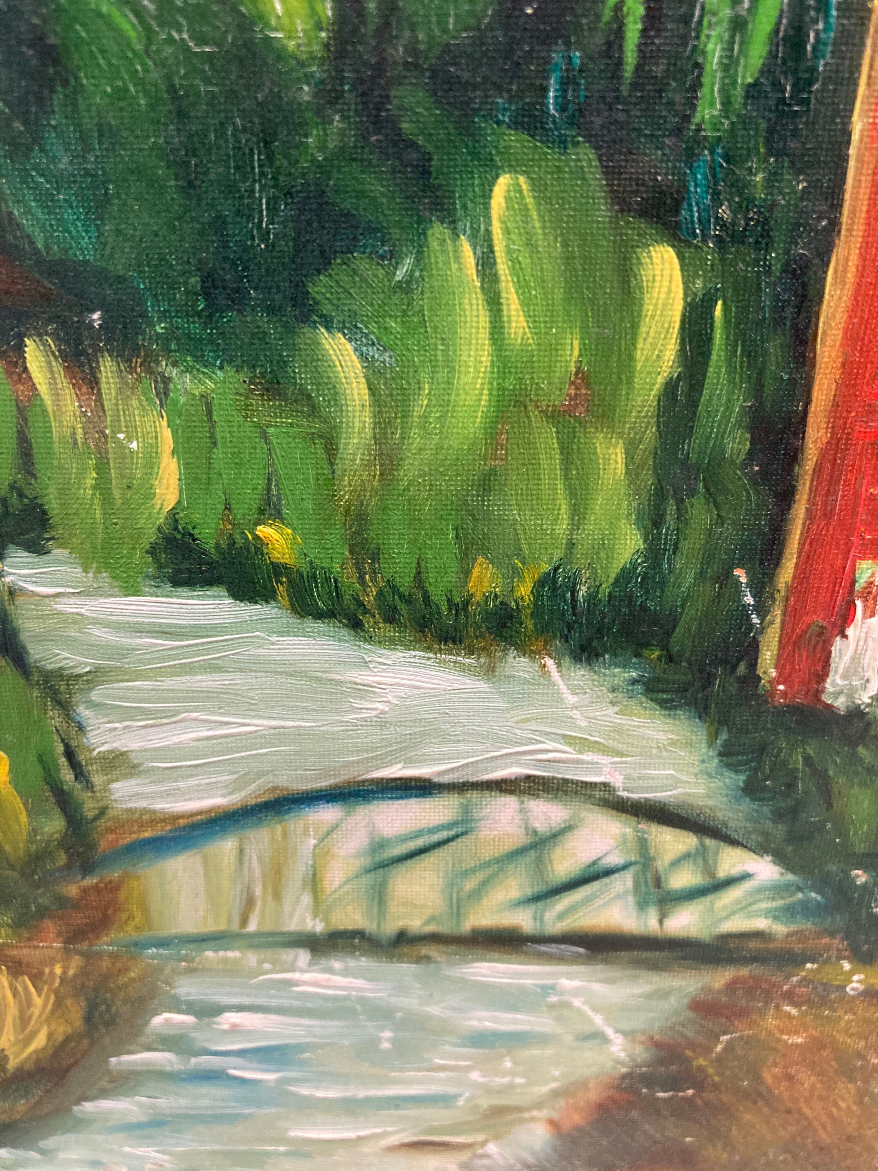 Landscape oil on panel