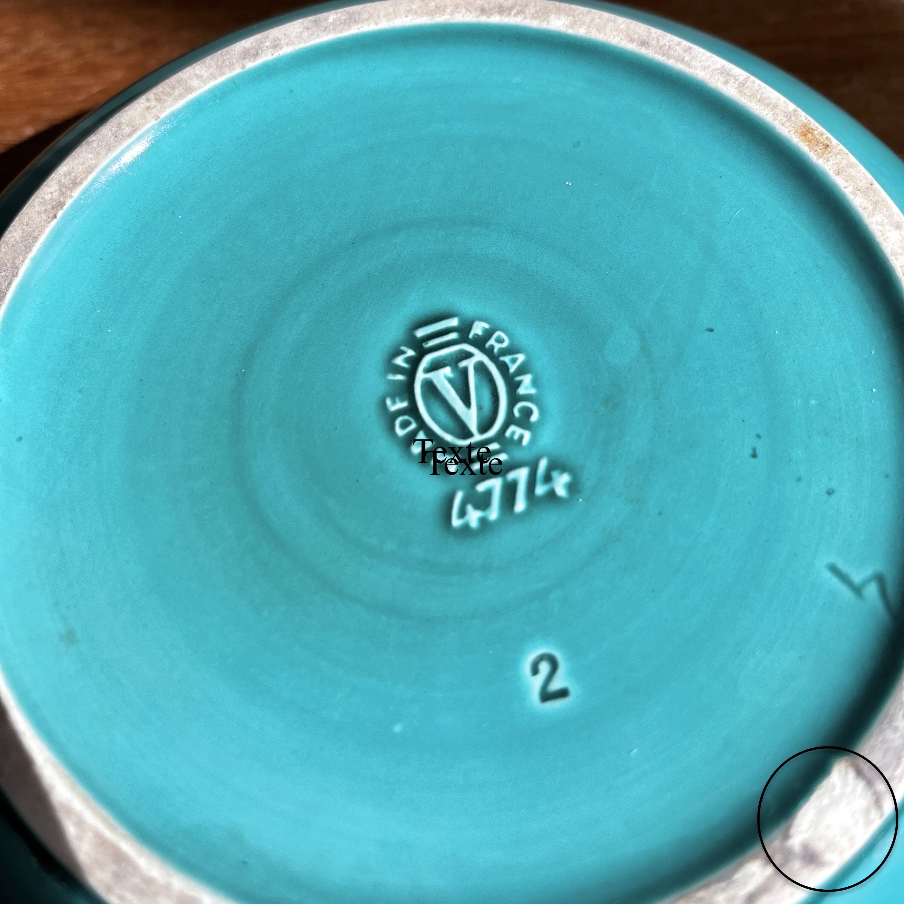 Verceram ceramic empty pocket from the 50s and 60s