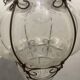 Wrought Iron Murano Glass Light Pendant 1950’s