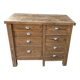 Old wooden workbench with 8 drawers.