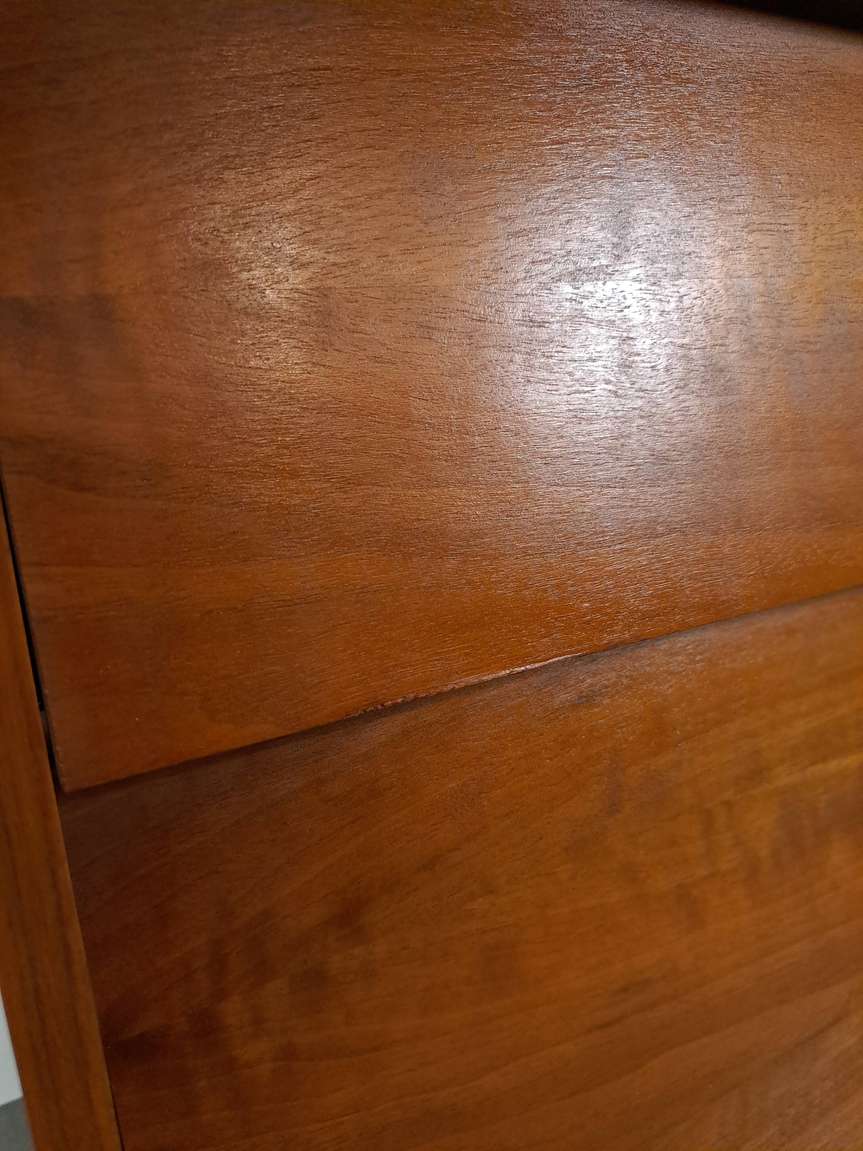 Fineer schoenenkast met lades