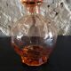 Complete pink glass liquor service