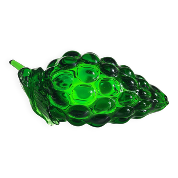 Vintage Green Glass Grape Bunch