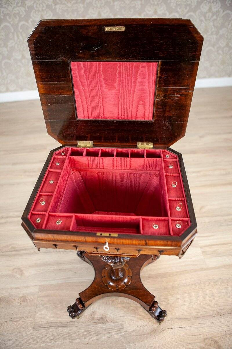 19th Century Sewing Table in Rosewood