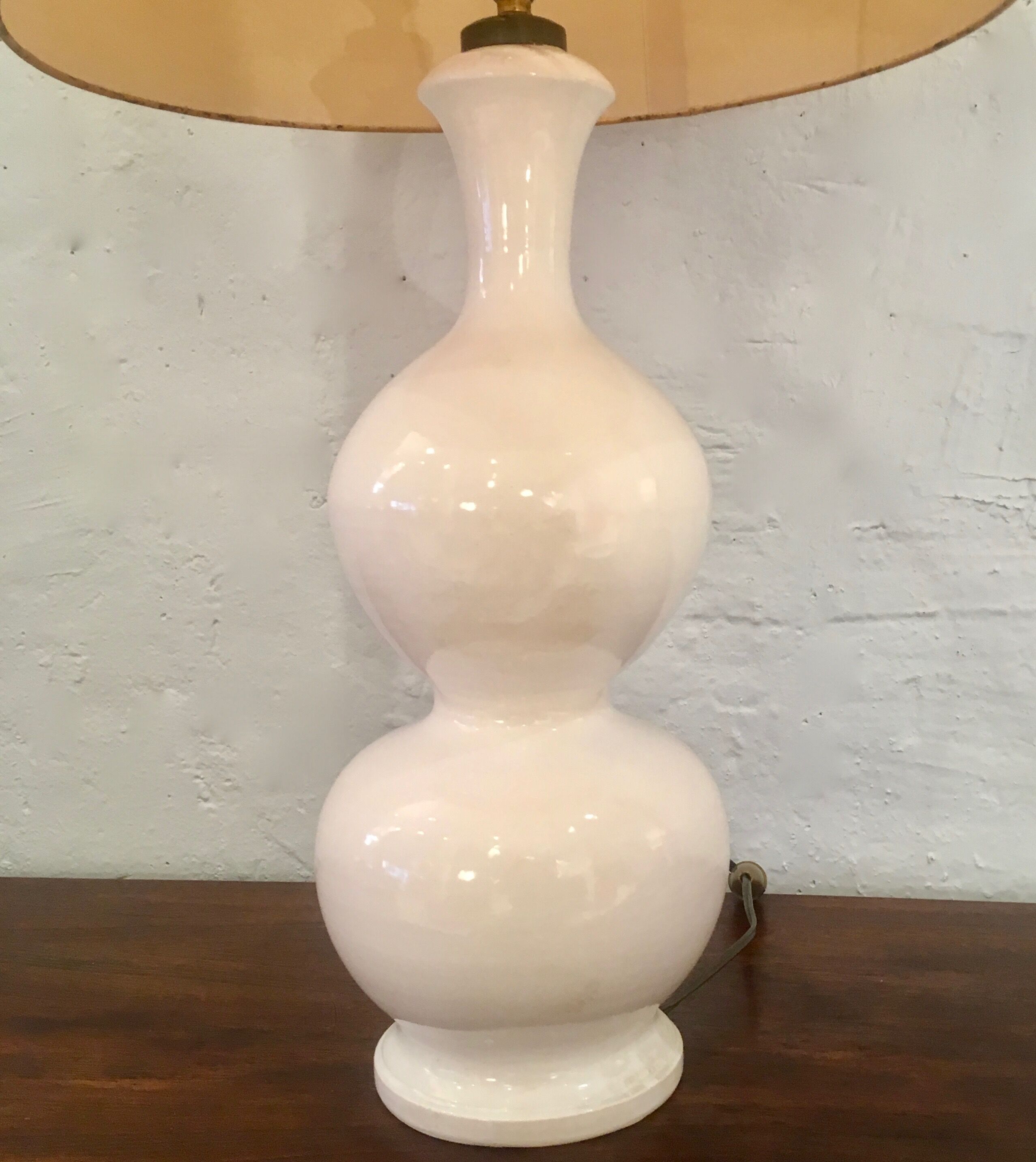 White ceramic lamp, 1960