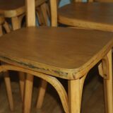 Set of 6 Baumann chairs No. 33 light beech