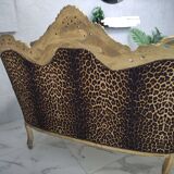 Baroque leopard canapé