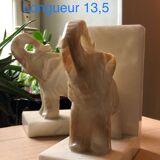 Alabaster bookends