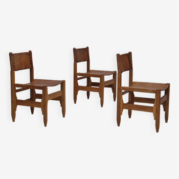 1960s, Werner Biermann design for Arte Sano, set of three chairs, original condition.