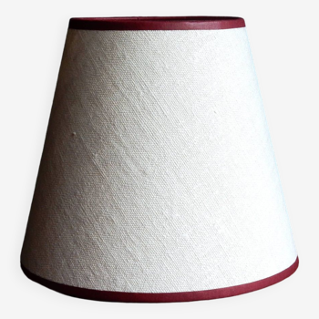 Conical lampshade in old upcycled hemp