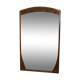 Art Nouveau walnut mirror decorated with holly leaves circa 1900 105x171cm
