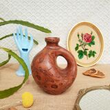 Vase , terracotta soliflore made in greece - vintage