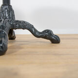Table basse en fonte et bois, Art Nouveu