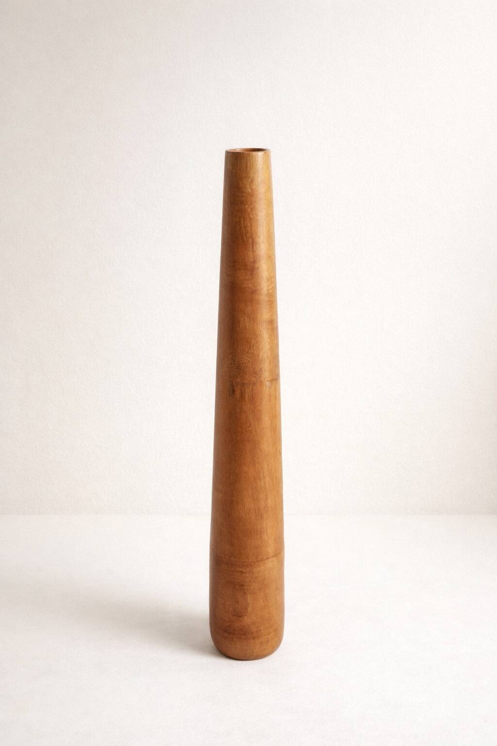 Large vase made of exotic wood