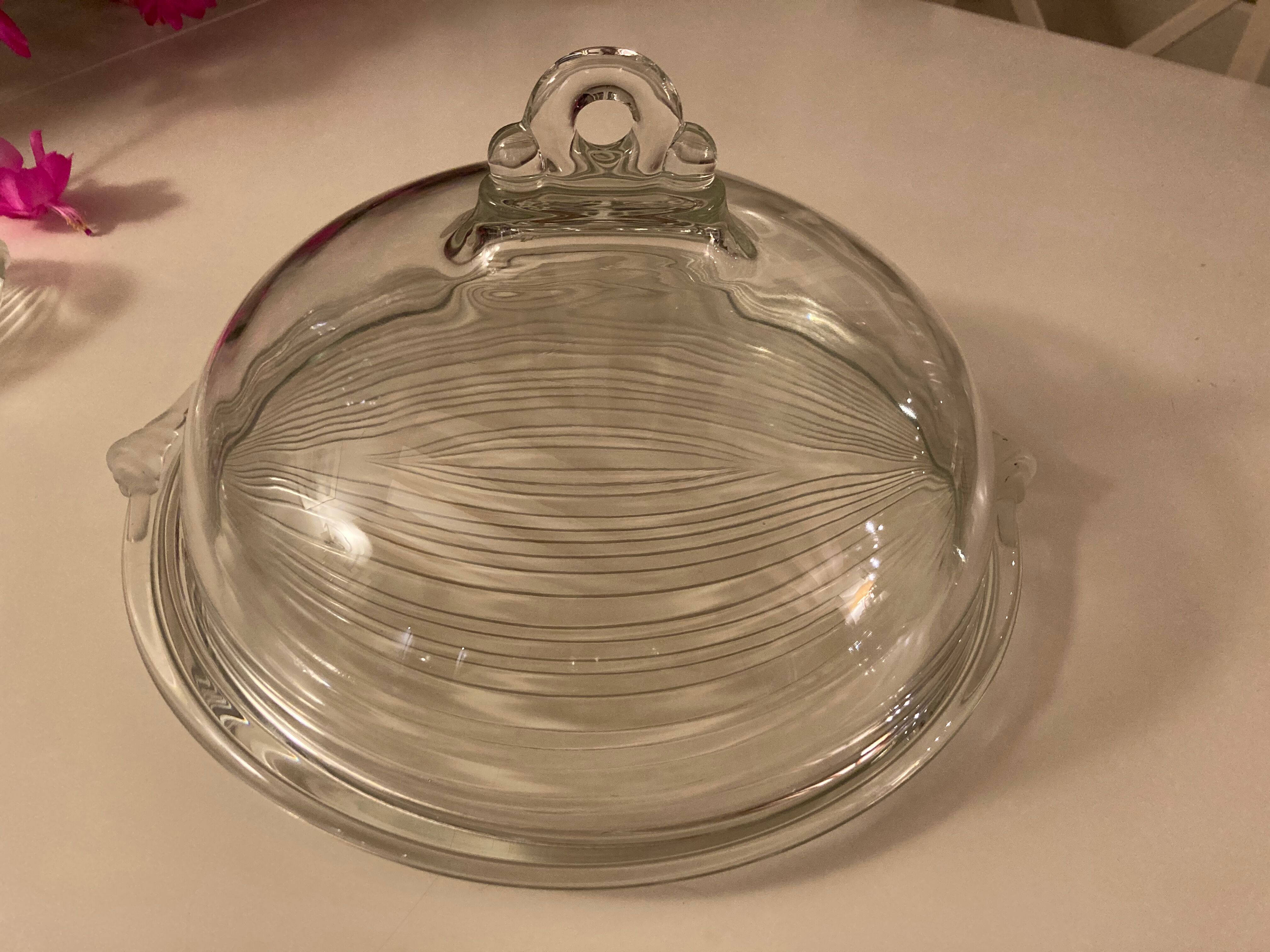 Cheese platter with bell and butter dish