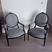 2 Louis XVI style armchairs