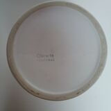 Cracked white ceramic vase