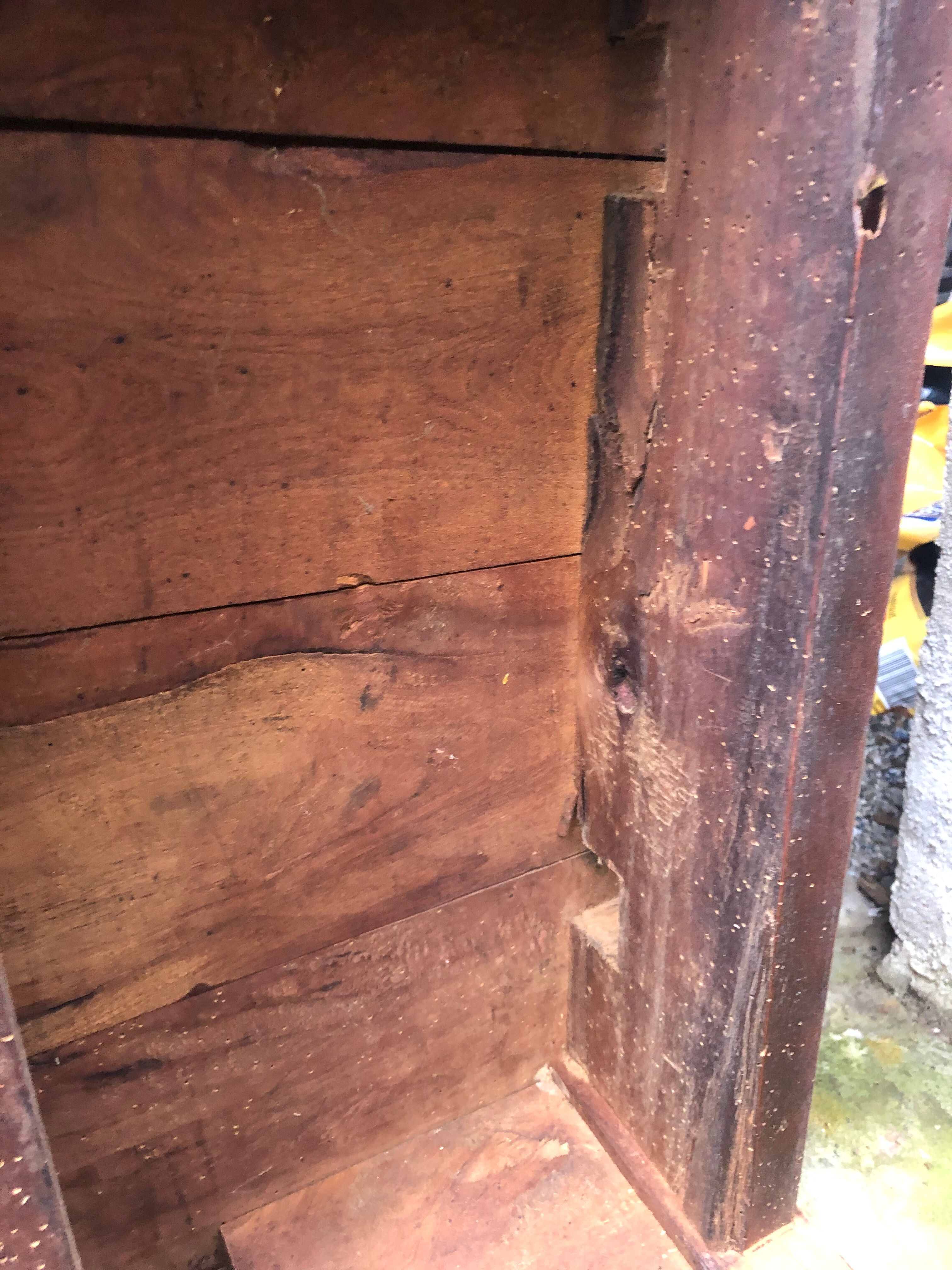 Raw wood farm table coffee table