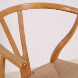 4x Hans J. Wegner CH24 Oak Wishbone Chair, 1980s
