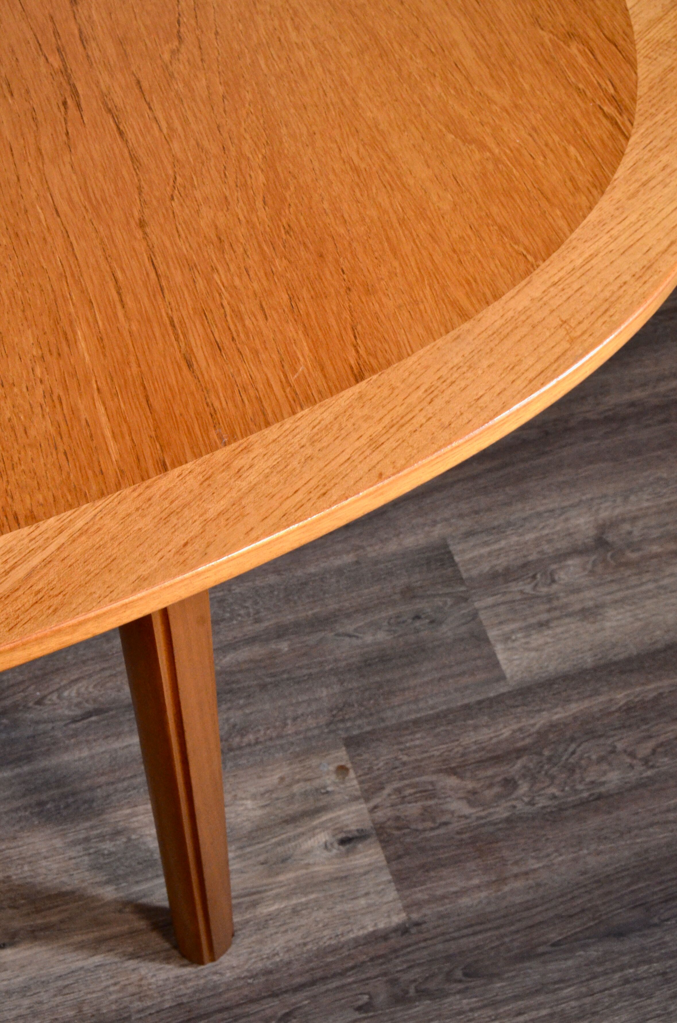 Midcentury nathan oblong teak extending table