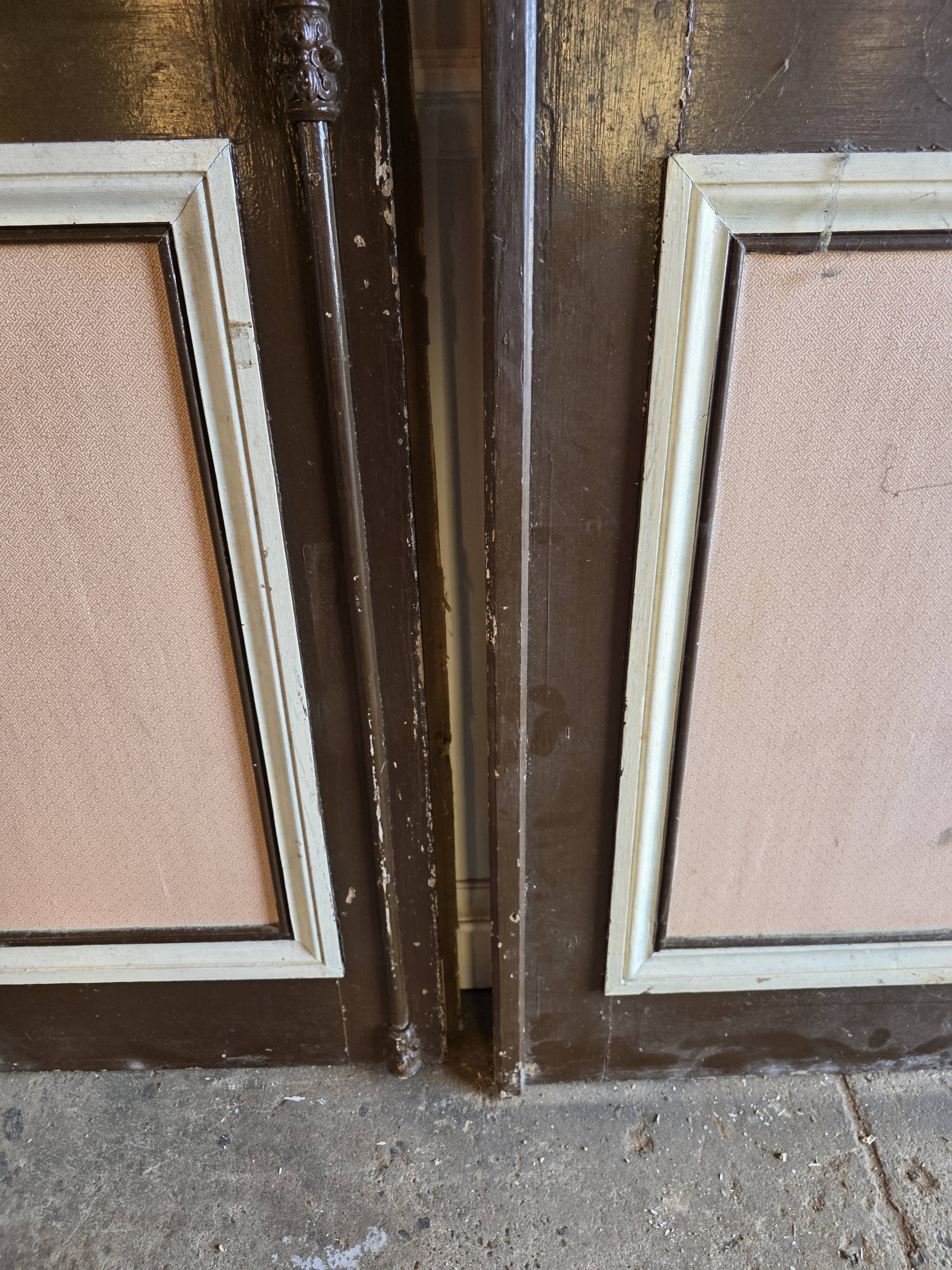 3 paires de portes de séparation du XIXème s.
