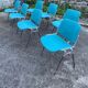 7 DSC 1965 chairs by Giancarlo Piretti published by Castelli, Italy.