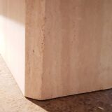 Travertine coffee table