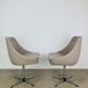 Paire de chaises coque 70's, pivotantes, vintage