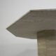 8-sided mid-century travertine dining table, 1970s