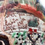 Ceramic vase of Basile "graffiti Jazz" 1990 unique piece