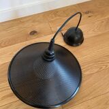 Black perforated metal suspension