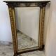 Large antique wooden mirror