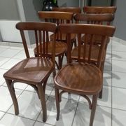Suite de 6 chaises de bistrot Luterma année 1950