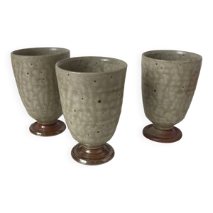 Trio de vases en grès - borne
