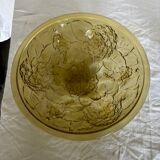 Art Deco molded glass chandelier