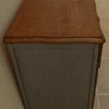 Commode de style en bois massif 3tirois, totalement relookée