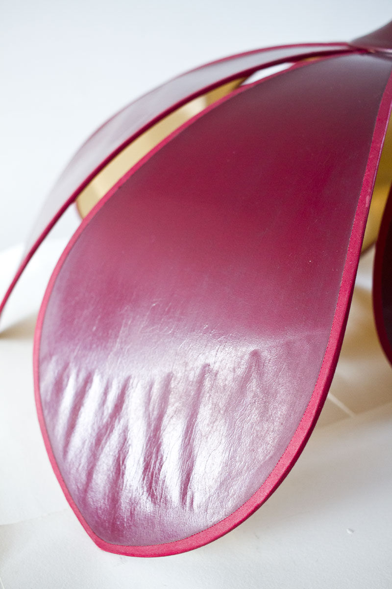 Large double corolla lotus hanging lamp