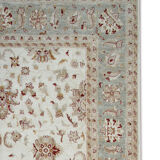 Large Ivory-cream Zielger Rug Handwoven Oriental Floral Carpet 199x292cm