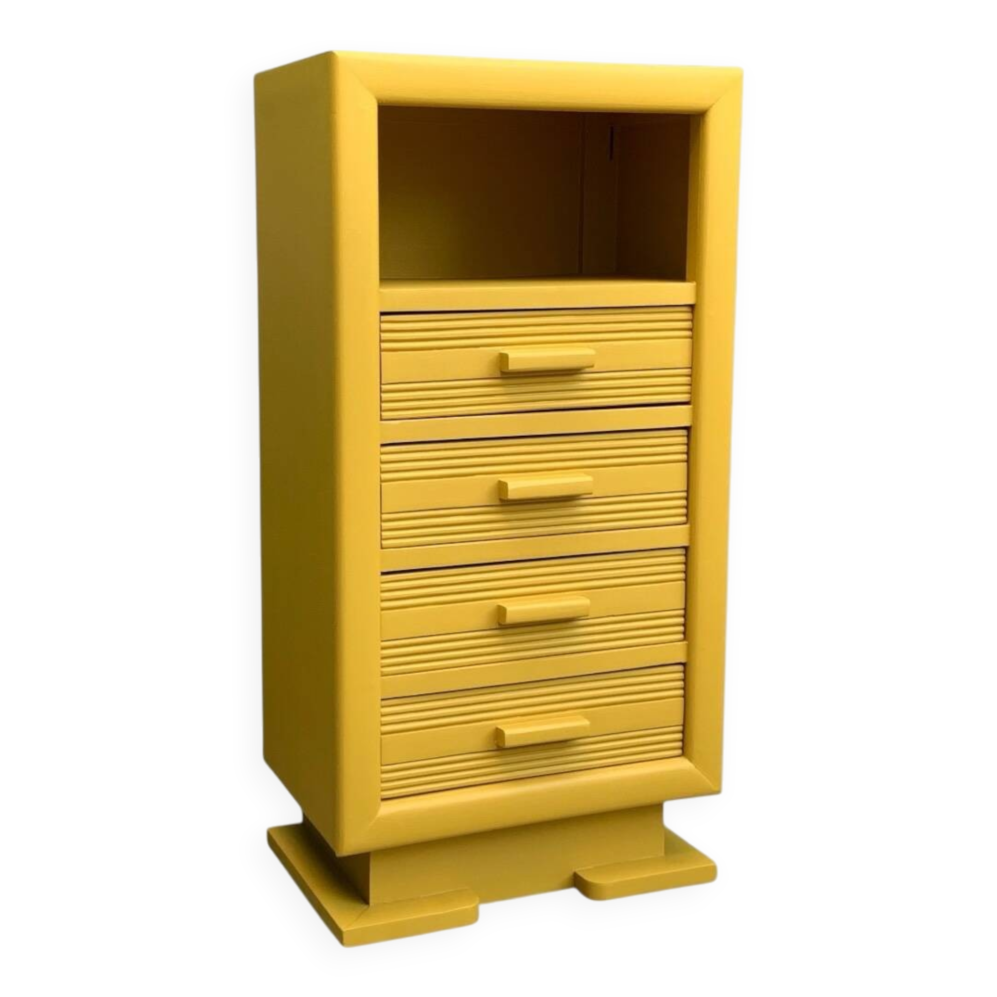 Art Deco ochre yellow chiffonier